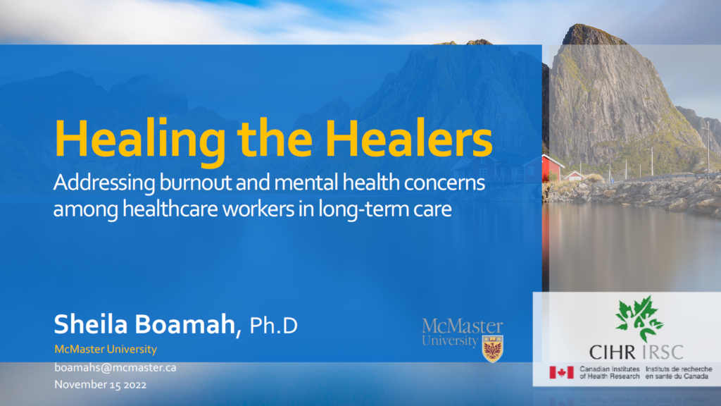 Healing the Healers webinar slide